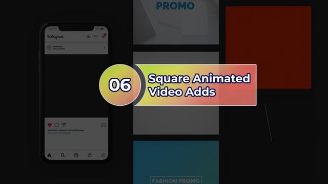 Square Animated Video Pack 4