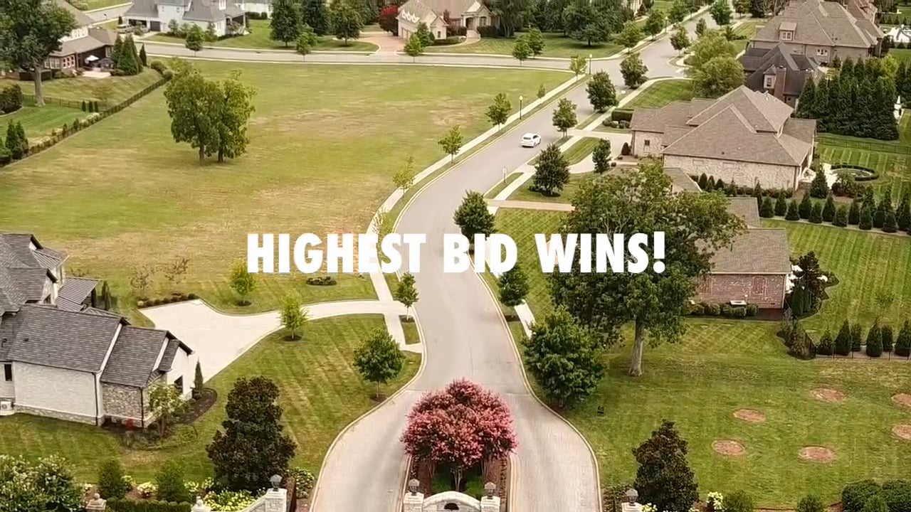 ABSOLUTE AUCTION • Highest Bid Wins! • 1234 Potter Lane, Gallatin TN