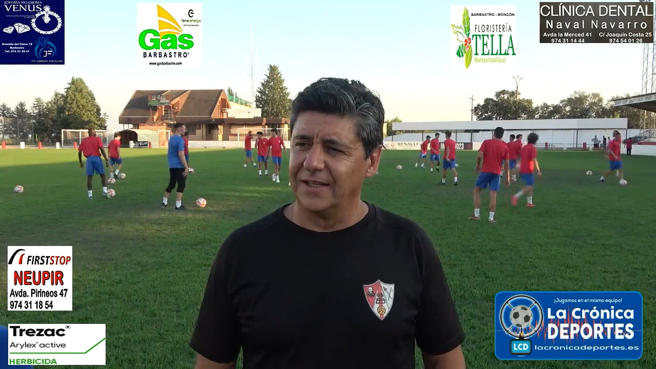 JOSETE (Entrenador UD Barbastro) Contento con la plantilla y con ganas de hacer una buena pretemporada para empezar la liga al 100%