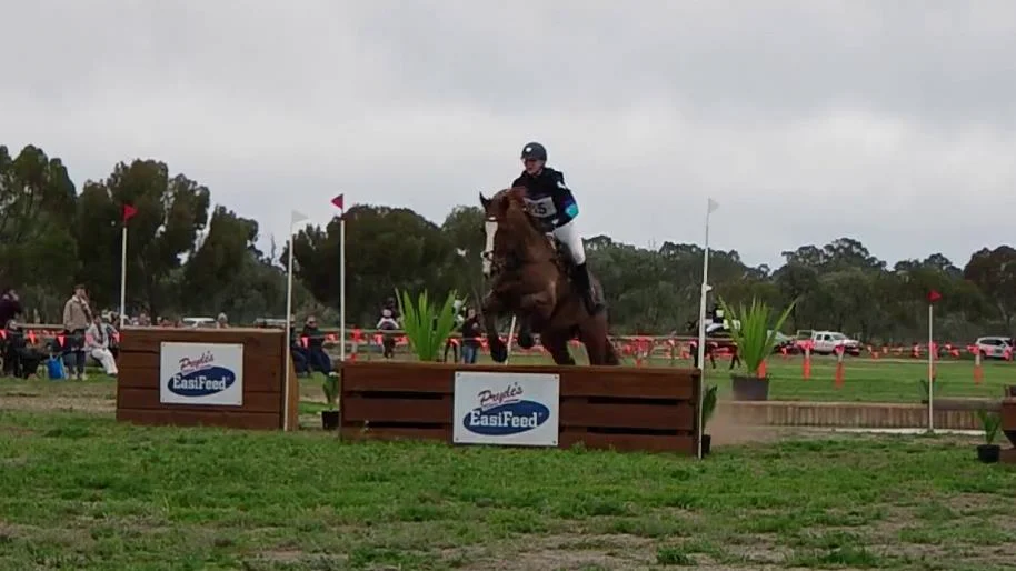 Olivia Hauser riding PISTOLIER 85 EvA80 Mildura Horse Trials 2022.mp4