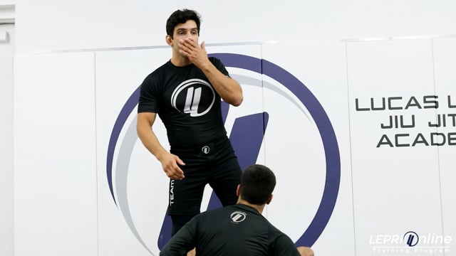 Open Guard Pass to Side Control or Back Take by Pinning the Leg