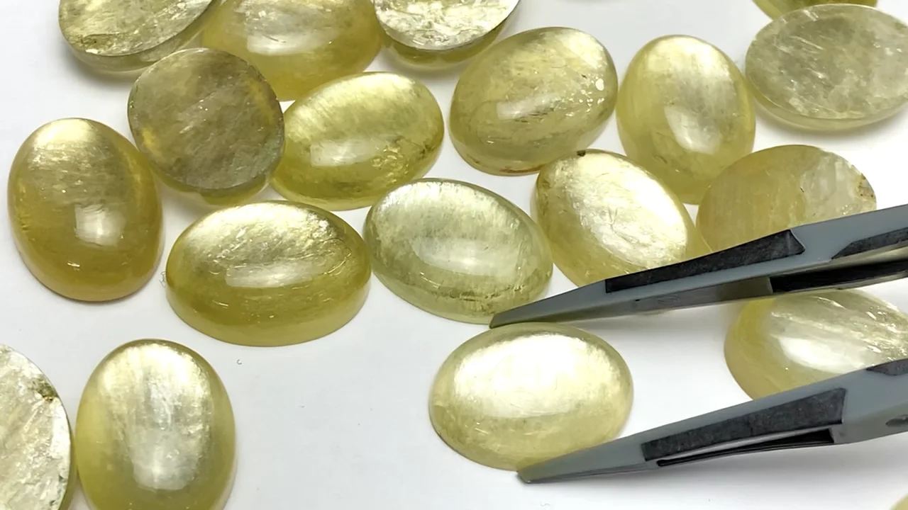ゴールドマイカー　オーバルカボション　13個　新入荷 ゴールデンマイカ オーバル カボション18×13mm 1個｜天然石ビーズの卸