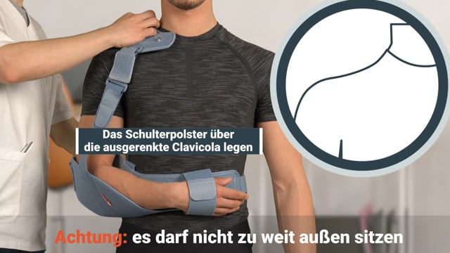 Acromion 2.0 - Orthese bei Luxation des Acromioclaviculargelenks
