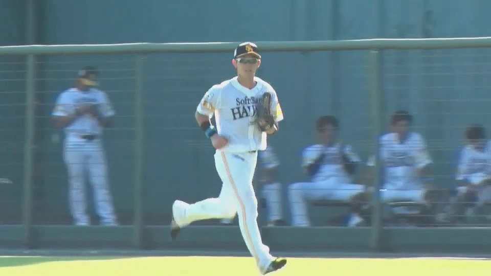 【ファーム】超ファインプレー!! ホークス・正木智也がライト後方への打球を下がりながらナイスキャッチ!! 2022年8月2日  福岡ソフトバンクホークス 対 オリックス・バファローズ