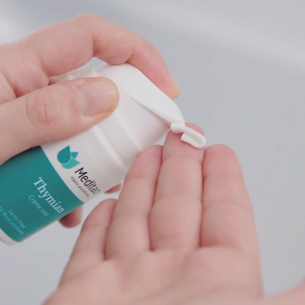 Meditao Thymian Creme Mild – 50 Ml, Reisegröße – Sanfte Pflege Für Die Haut
