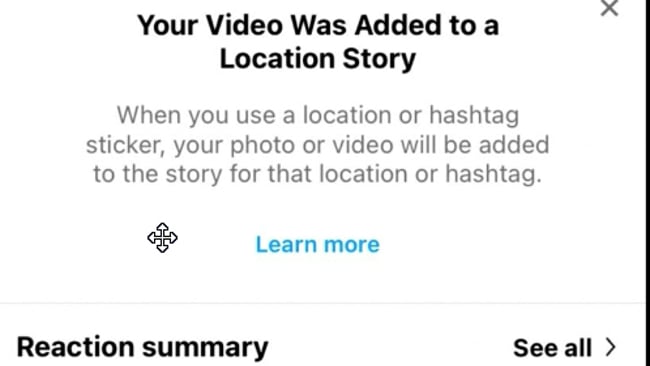 Neue Funktion für Stories 