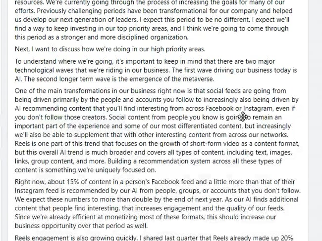 Mark Zuckerberg Update: Wichtige FB Infos Teil 1