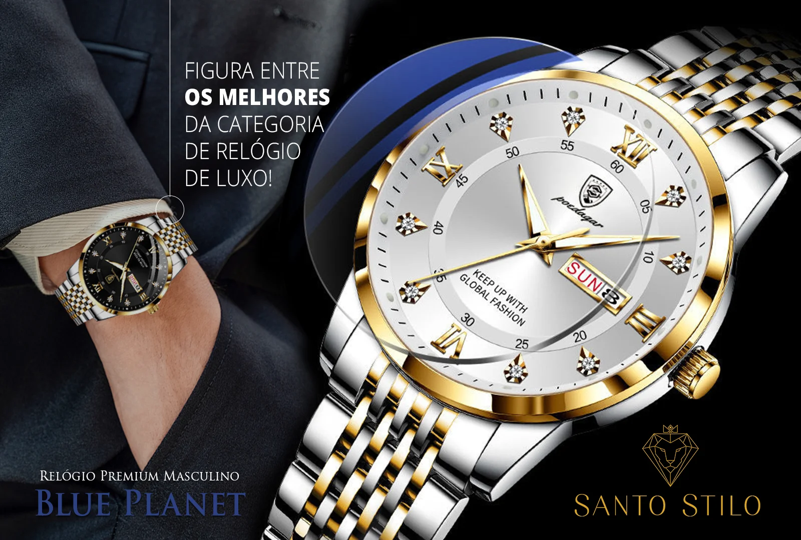 Relógio Masculino de Luxo – Men's Fate – Santo Stilo