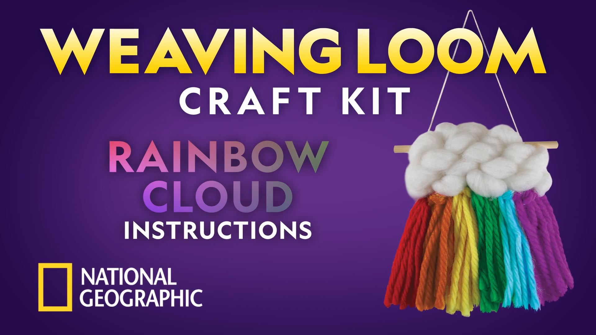 National Geographic Weaving Loom Instructions Rainbow Cloud on Vimeo