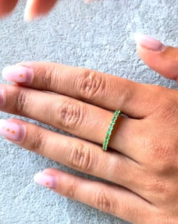 Video: Anelli Oro Smeraldo diamanti 1.32grs