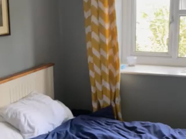 Video 1: Bedroom (Yours). It looks small in the photo, but see the video for real size.