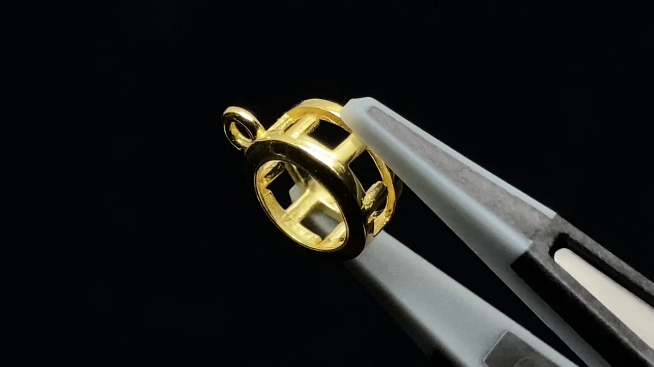 動画】Silver925 チャーム・ペンダント空枠(ベゼル) ラウンド