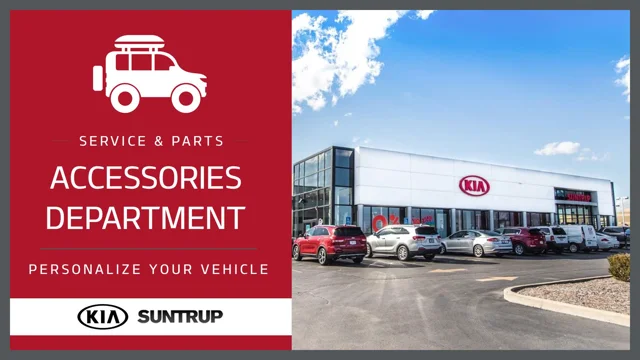 What vehicle accessories does Kia offer?