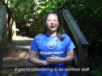 Grace's Summer Staff Testimonial