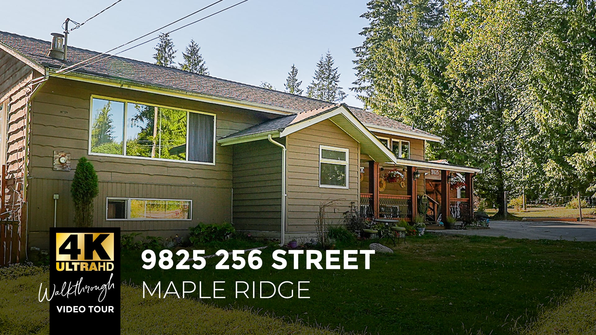9825 256 Street, Maple Ridge for Hardy Team Real Estate 4K Ultra HD