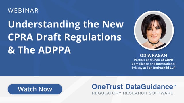 Understanding The New CPRA Draft Regulations & The ADPPA