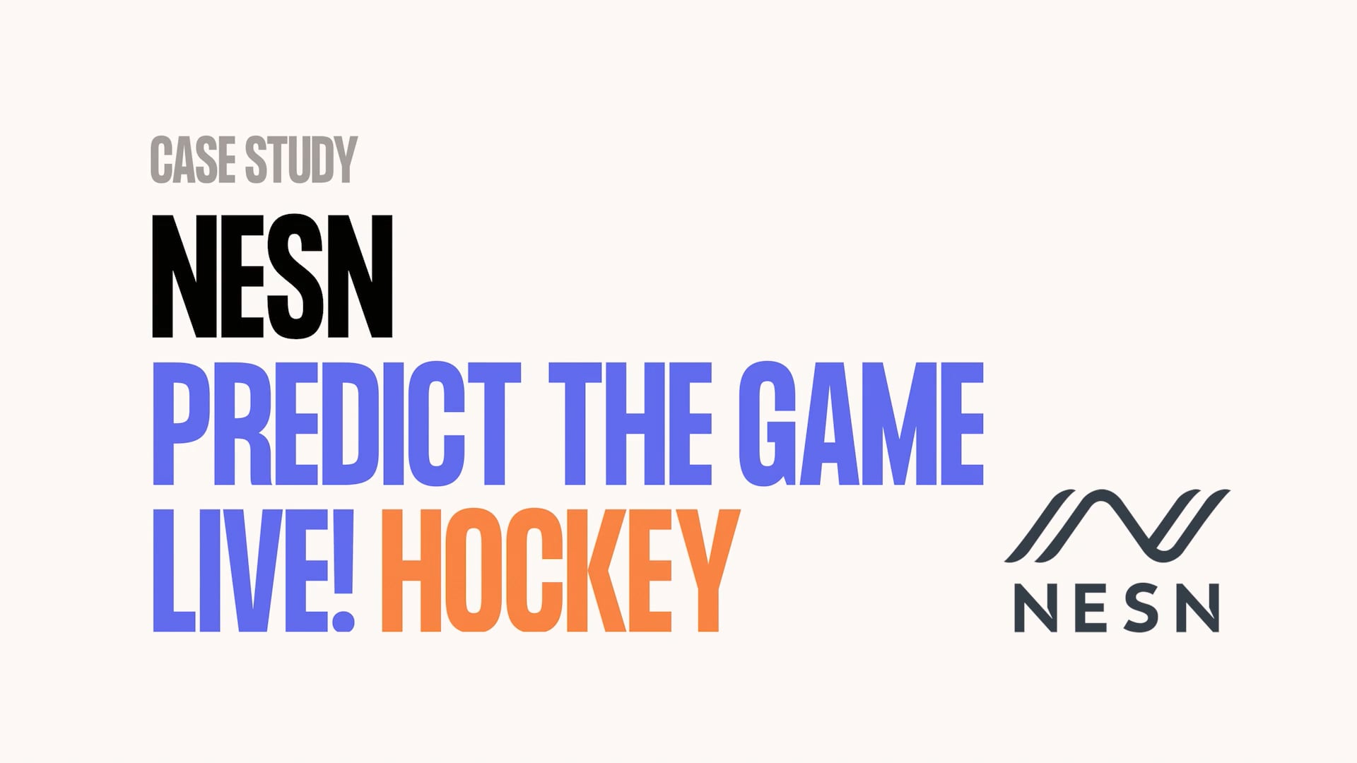 NESN Predict The Game Live! Hockey Sparx Case Study on Vimeo