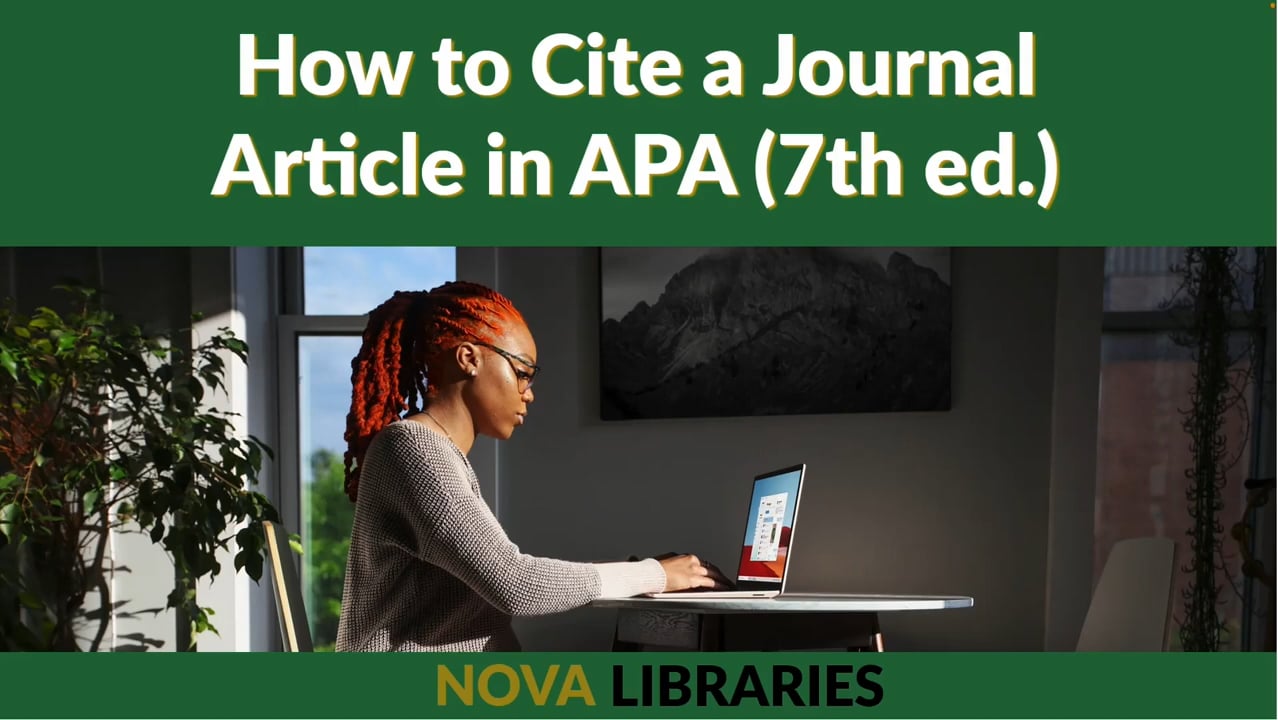 how-to-cite-a-journal-article-in-apa-7th-ed-on-vimeo