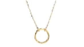 14kt Yellow Gold Circle Necklace