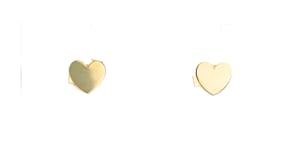14kt Yellow Gold Heart Earrings