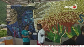 Entrevista a Oscar Olivares artista encargado del mural del rostro del Santo Cristo | 412 años del Santo Cristo de la Grita