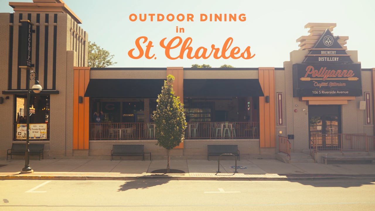Outdoor dining in St. Charles, IL