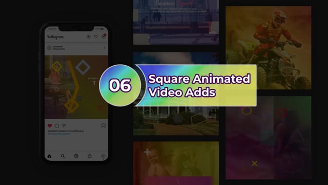 Square Animated Video Pack 7