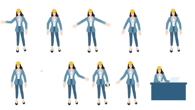 Business Women 2D Characters