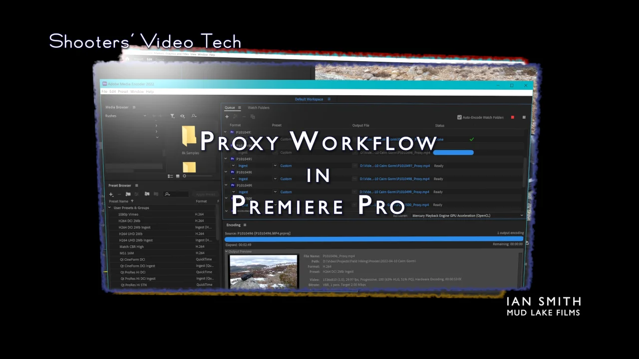 Basic Premiere Pro Proxy workflow