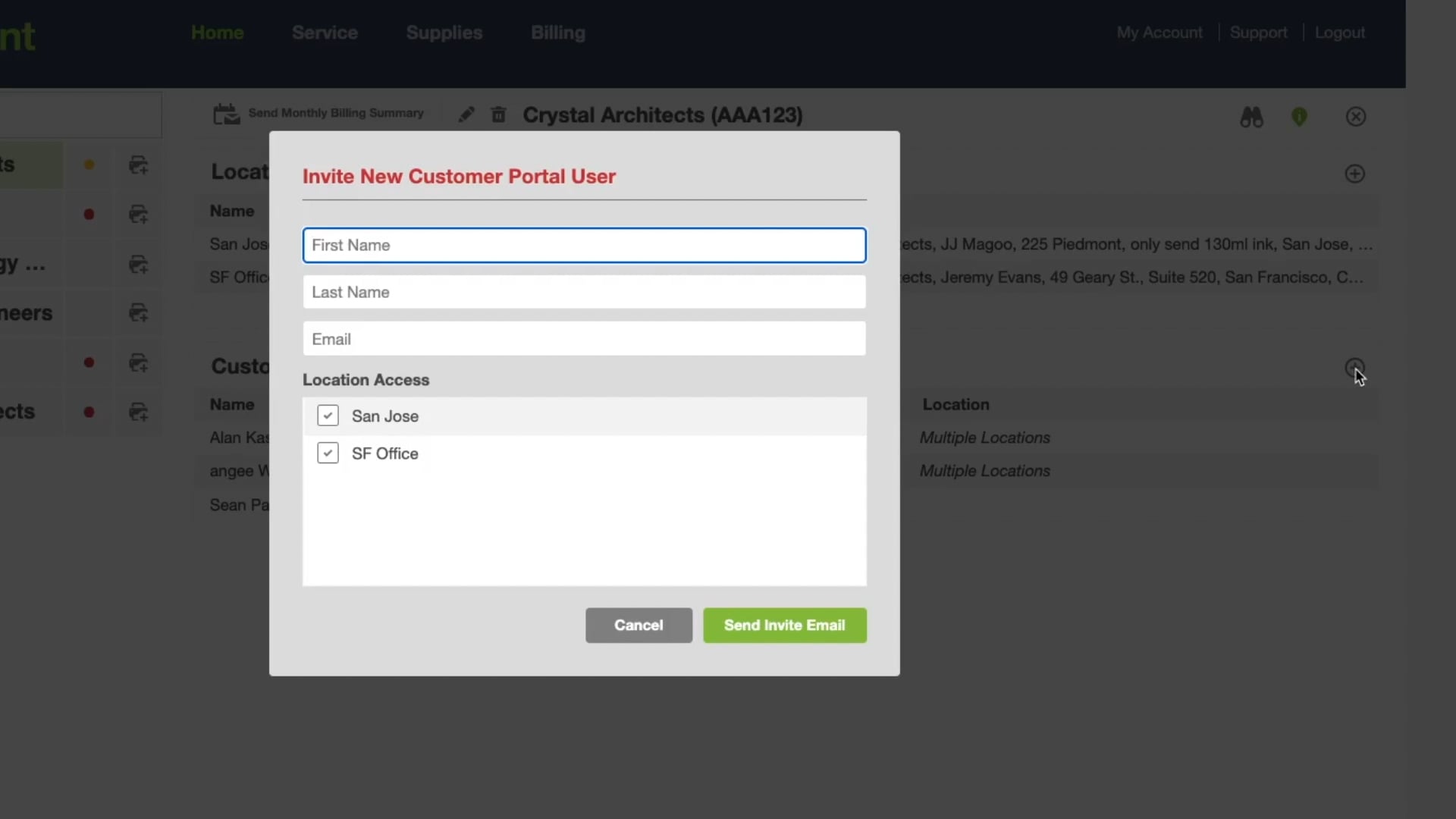 Customer Portal Access