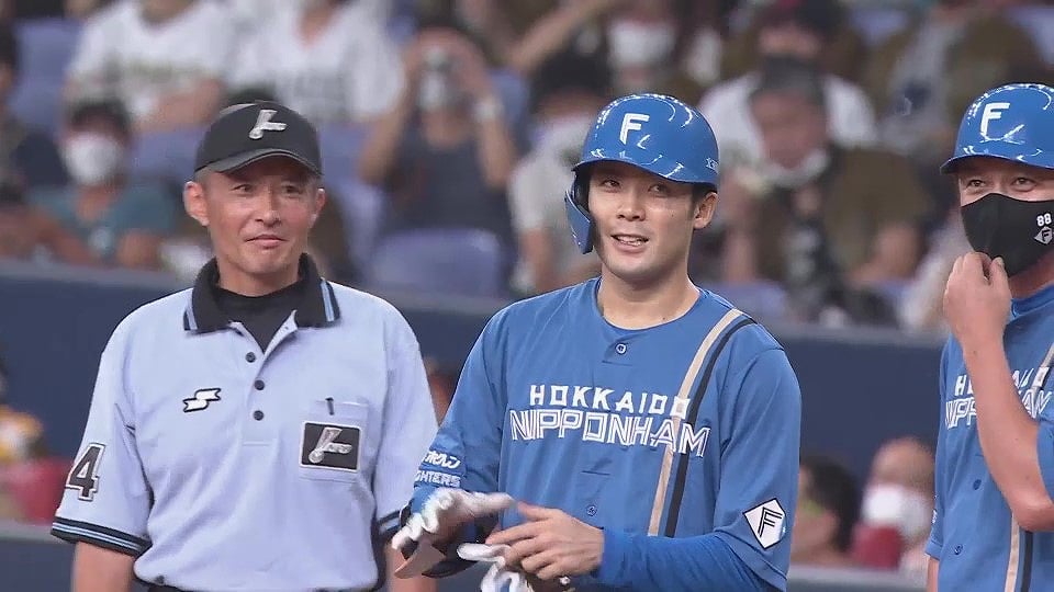 【2回表】プロ3年目で嬉しい初ヒット!! ファイターズ・片岡奨人 振り抜いた打球はライト前へ!! 2022年8月7日 オリックス・バファローズ 対 北海道日本ハムファイターズ