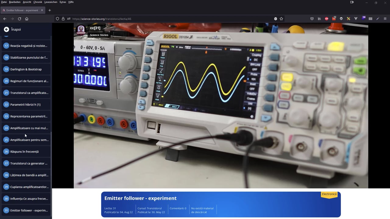 Emitter follower - push-pull experiment 2