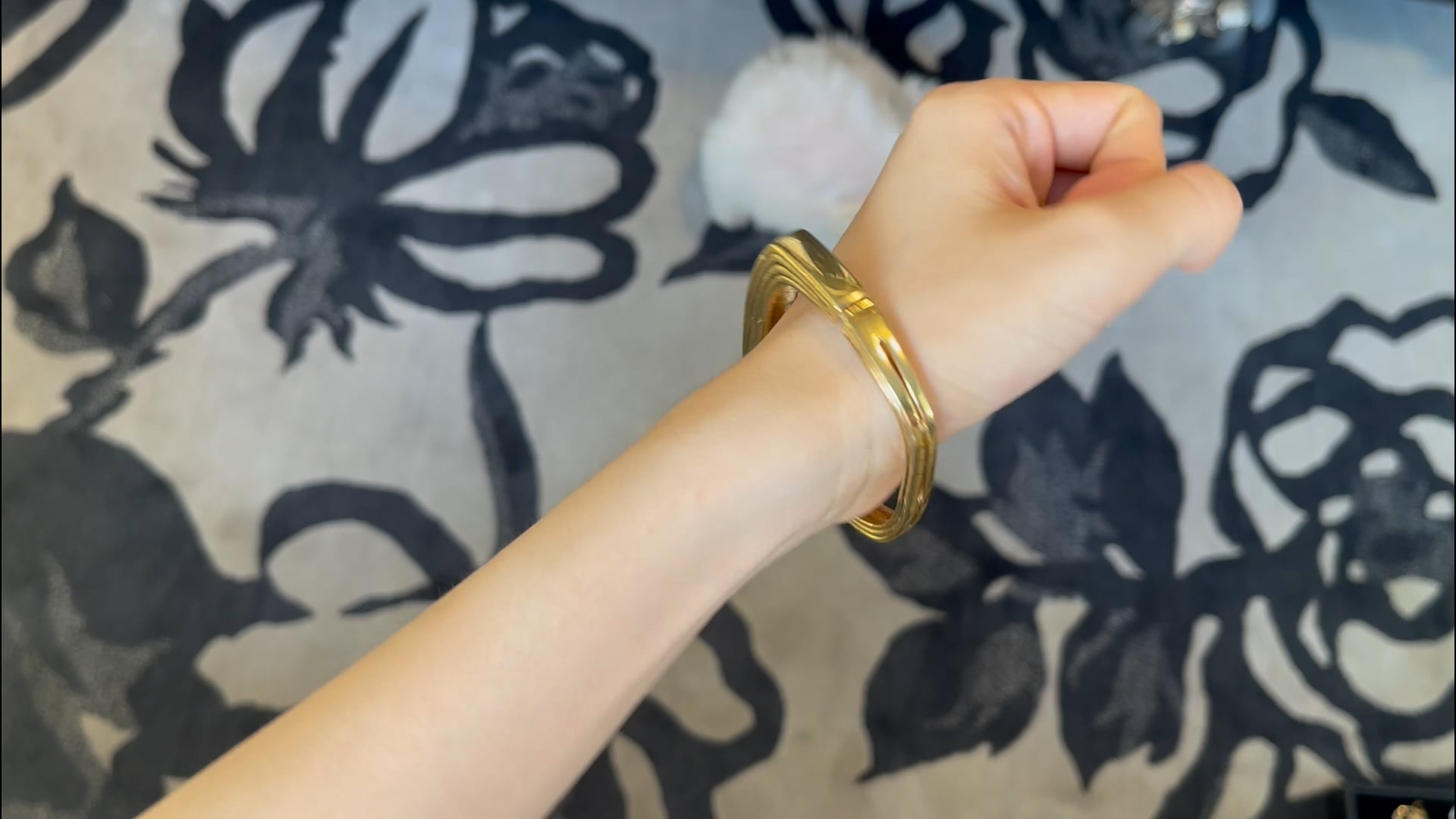 Vintage Panetta Gold with Rhinestone Bracelet Circa 1970s For Sale