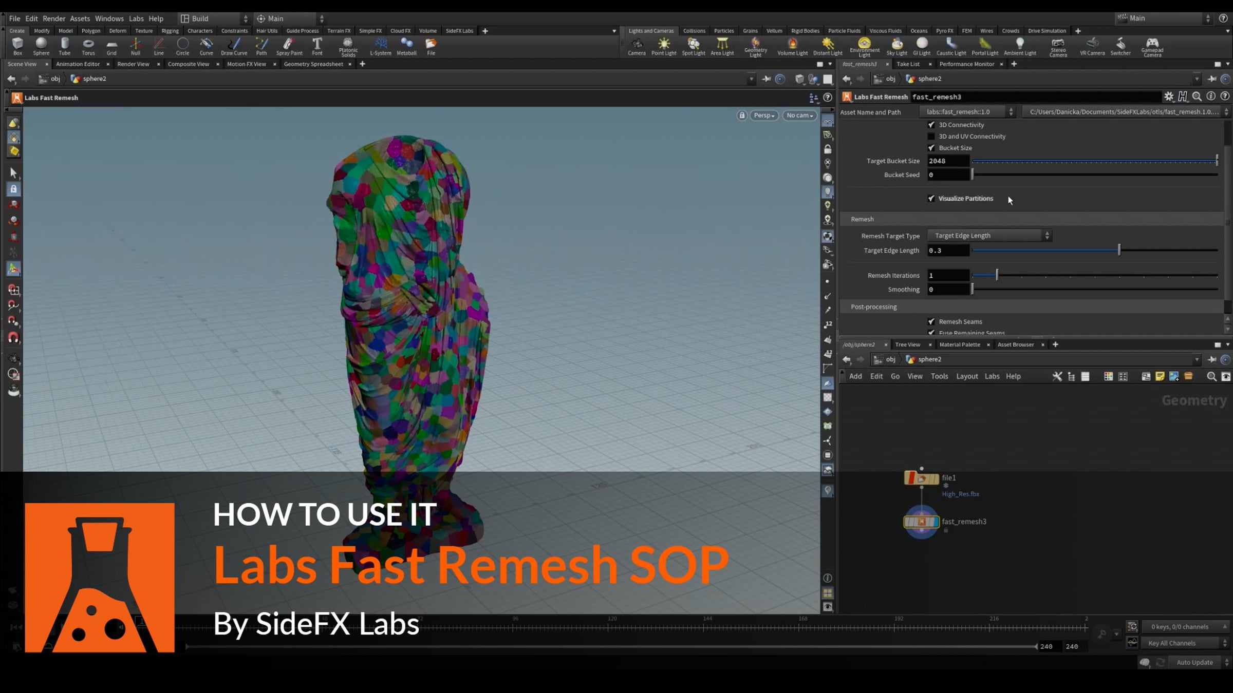 SideFX Labs | Fast Remesh 1 | How to Use It | Videos & Movies on Vimeo