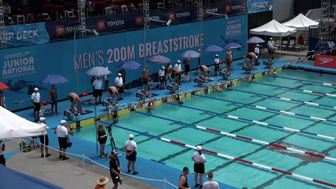 2022 Speedo Junior National Championships Men's 200 Breaststroke Heat 6