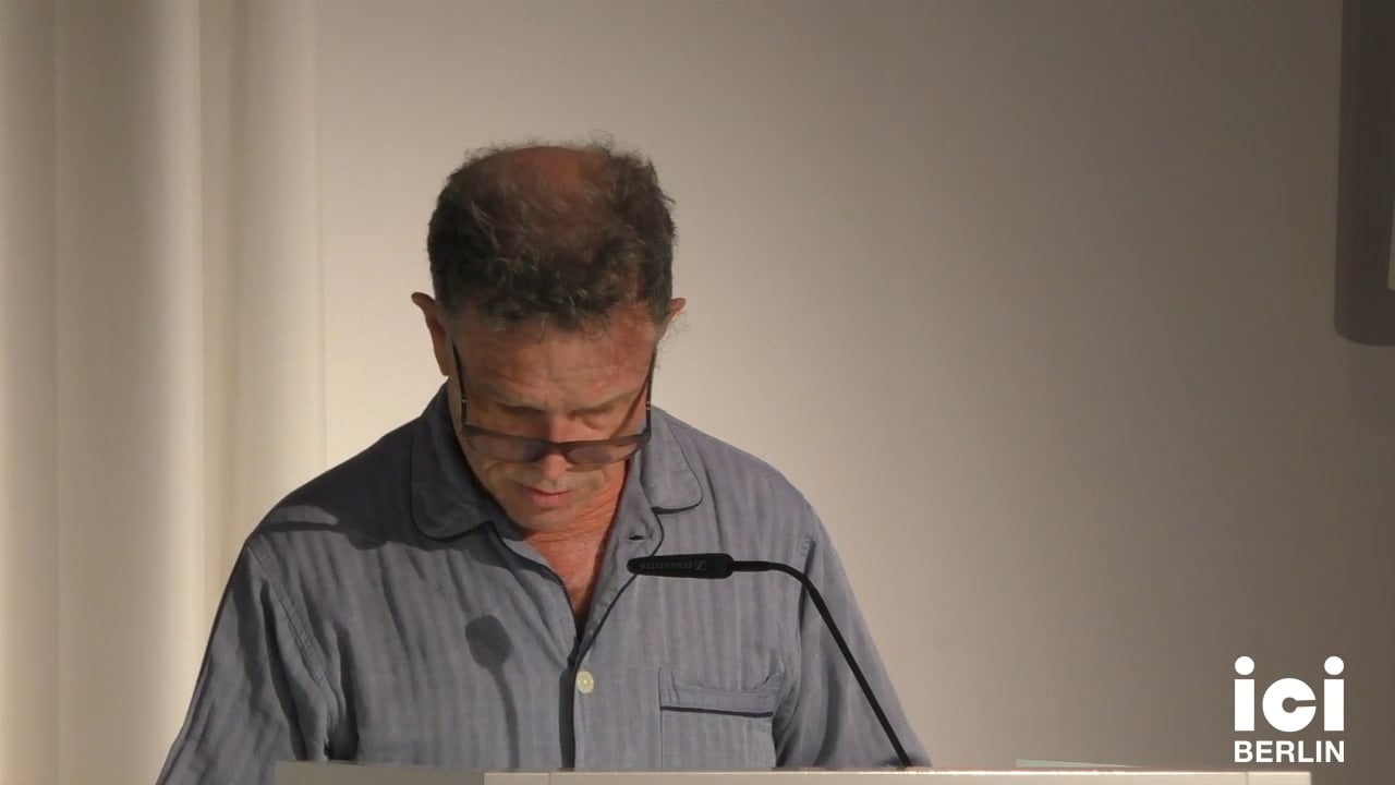 Talk by Daniel Tiffany