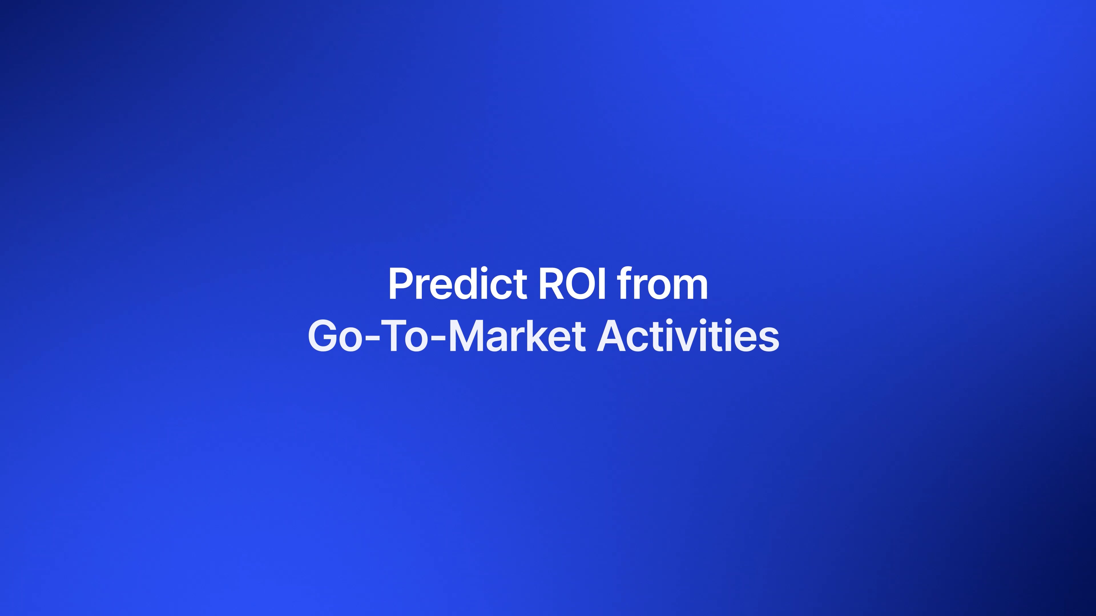 RevIntel Predict ROI Draft v.2 on Vimeo