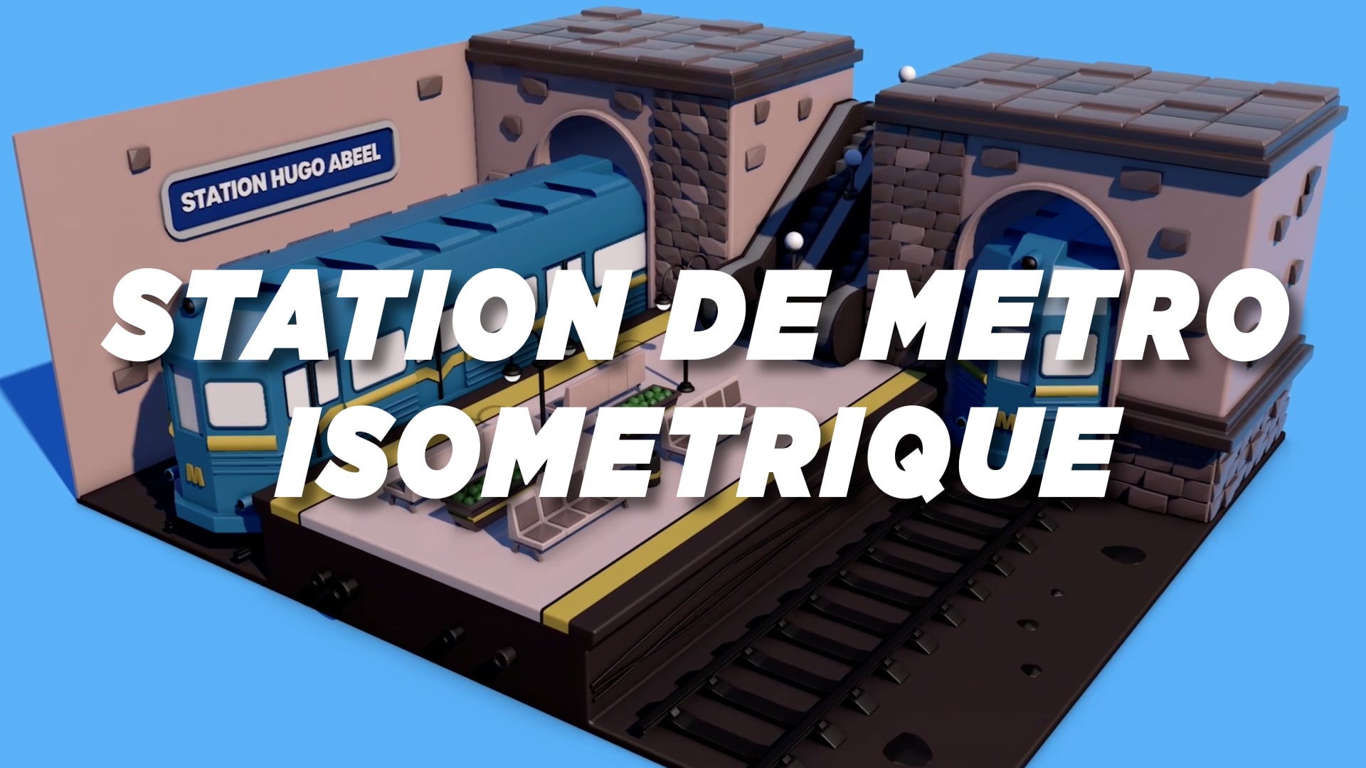 Station de métro isométrique