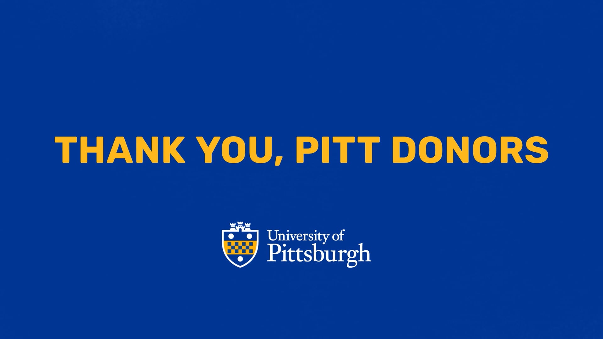 Thank You, Pittsburgh