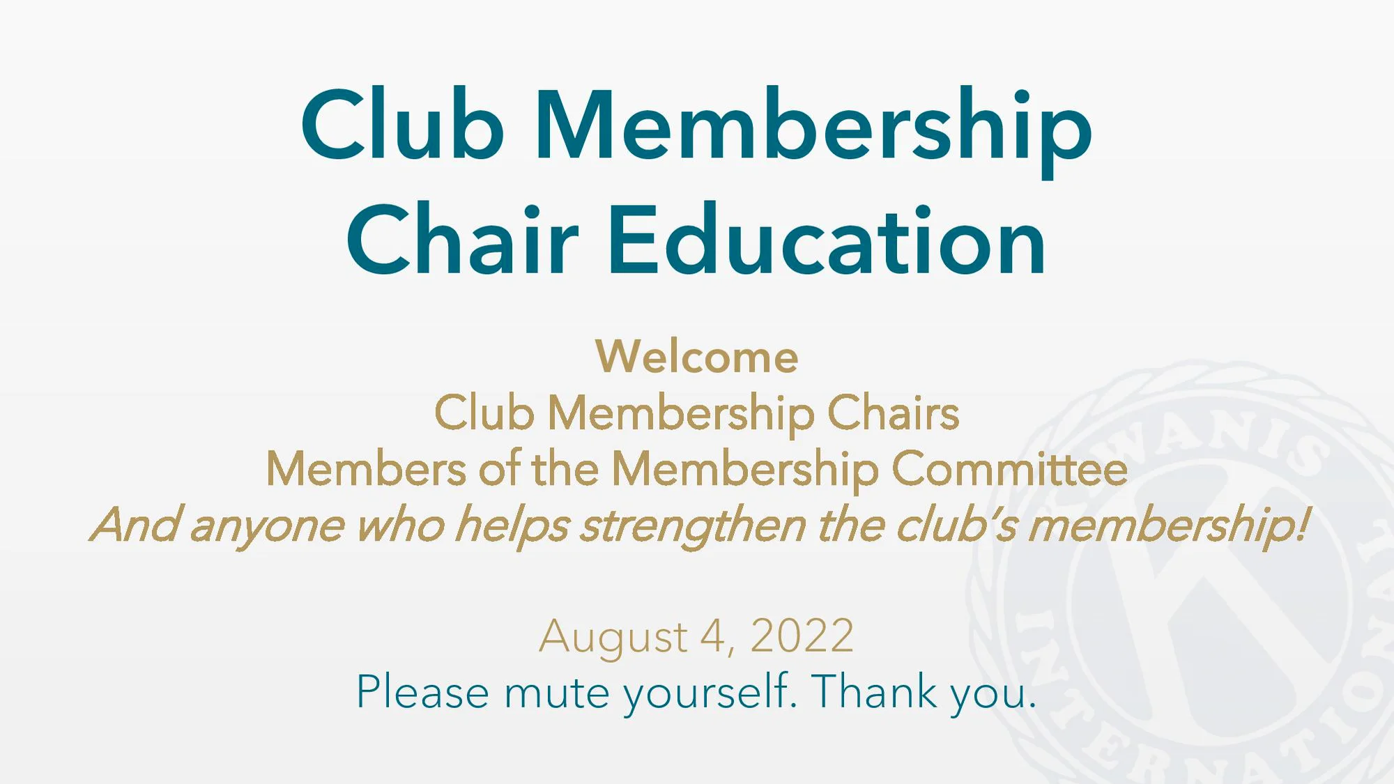 The Membership Club - 2022