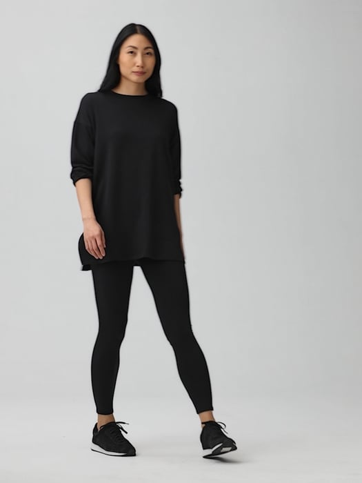 Intro Teri Knit Suede Tummy Control Mid Rise Leggings