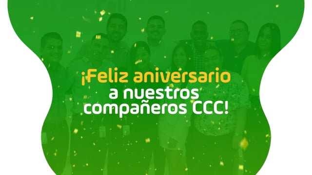 ¡Feliz aniversario a nuestros compañeros CCC!