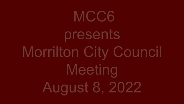 Morrilton City Council Meetings on Vimeo