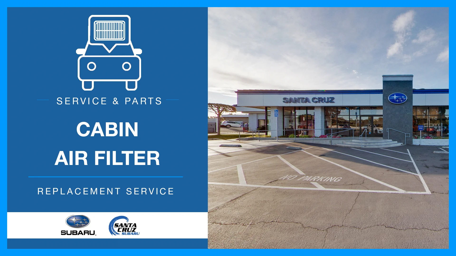 Subaru Cabin Air Filter Replacement Capitola CA Santa Cruz Subaru Service