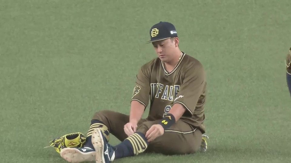 【6回表】激走!! バファローズ・杉本裕太郎 ピンチを救うスライディングキャッチ!! 2022年8月10日 オリックス・バファローズ 対 東北楽天ゴールデンイーグルス