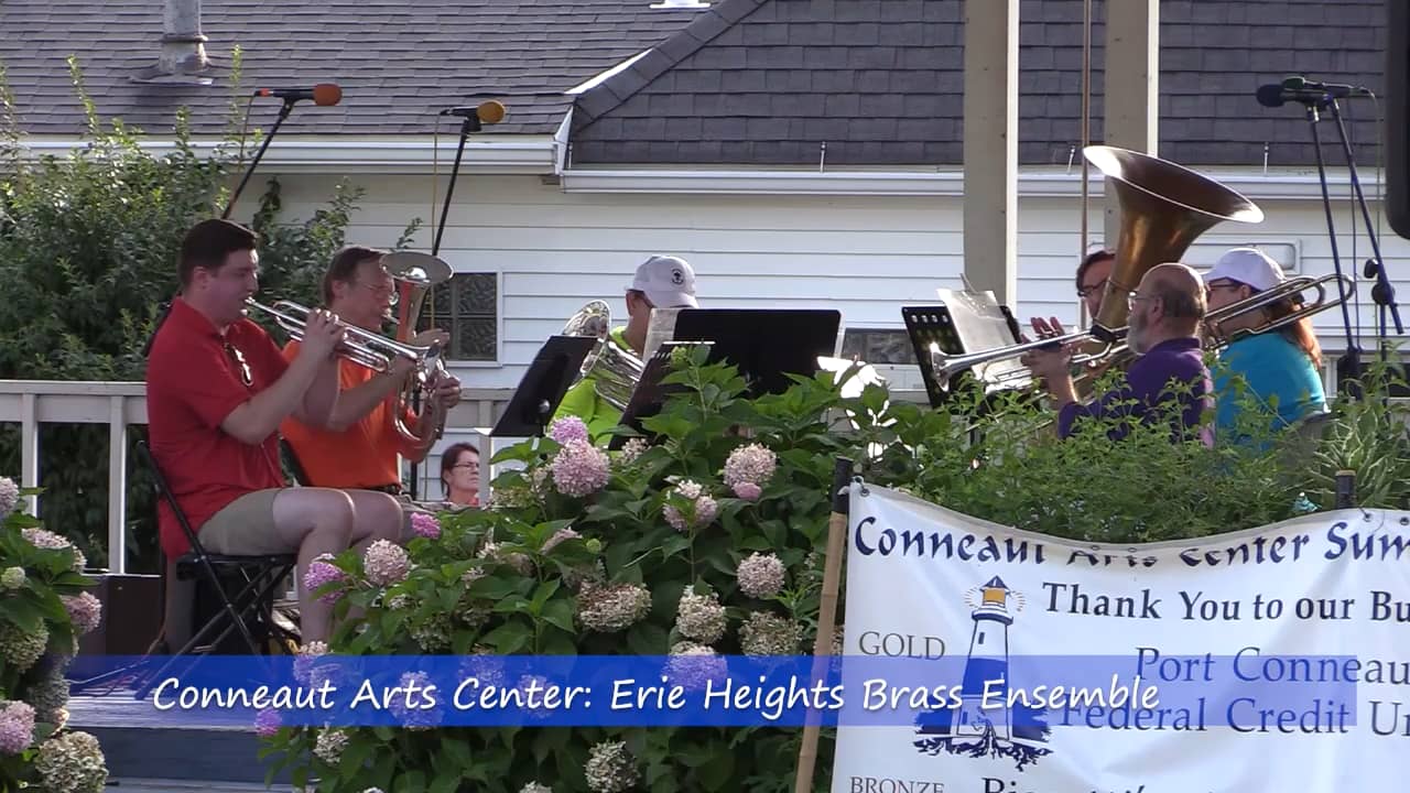 Conneaut Arts Center Summer Concert Erie Brass Ensemble 80722 on Vimeo