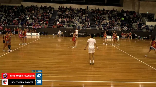 City West Falcons prevail in Victorian Netball League grand final replay  with win over Southern Saints