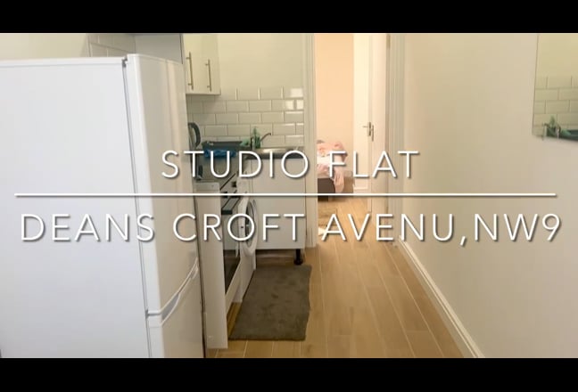 Cosy Studio Flat All bills included in Wembley NW9 Main Photo