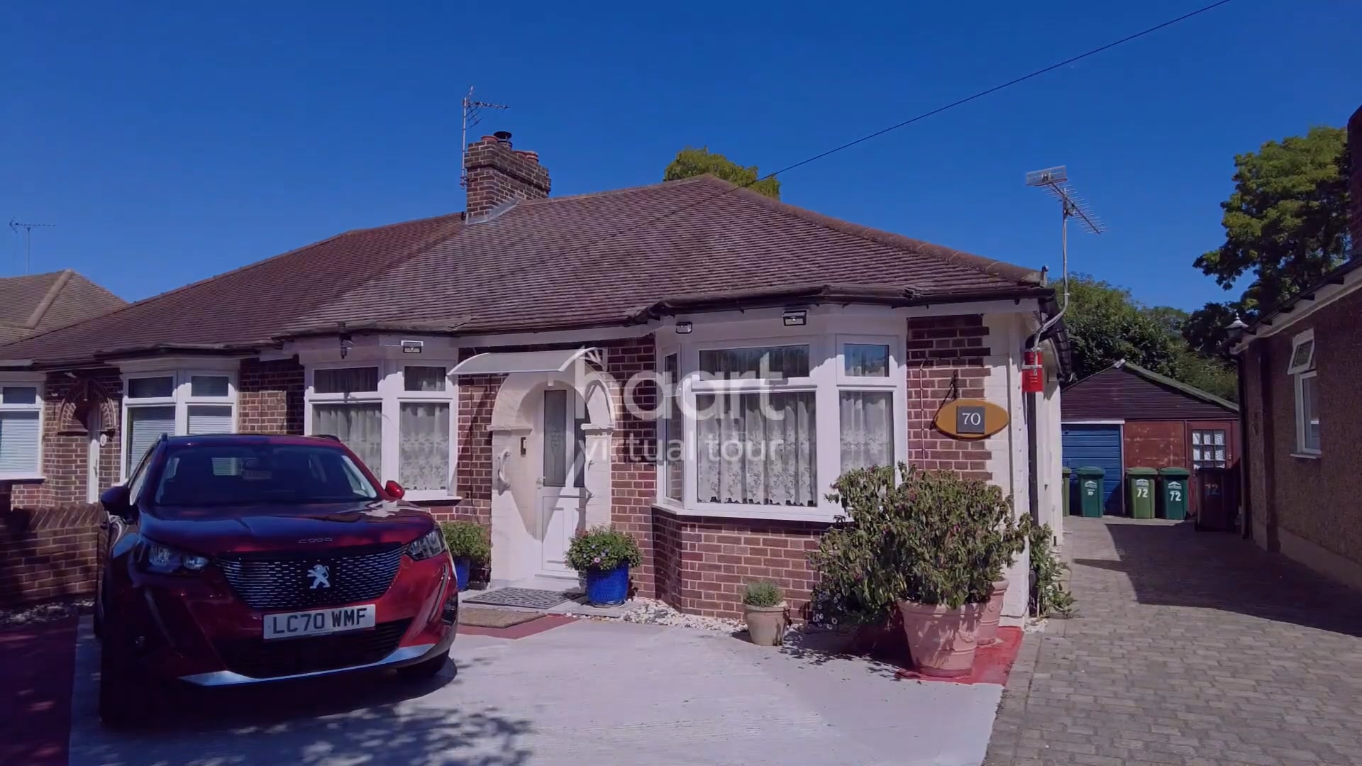 Virtual Viewing of Vicarage Road, SUNBURYONTHAMES, 2 bedroom Bungalow For Sale from haart