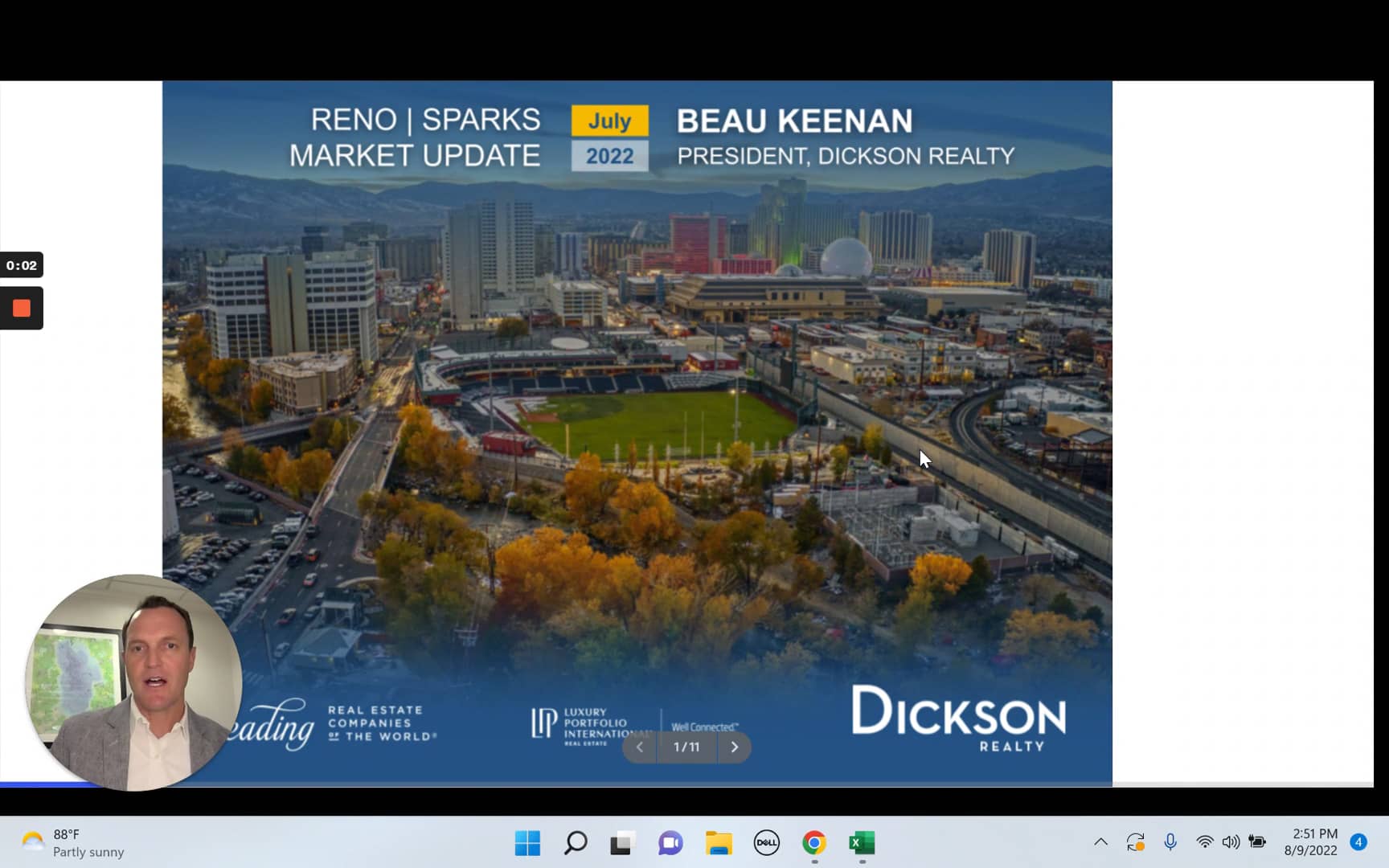 RenoSparks Real Estate Market Update for July 2022, featuring Beau